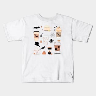 Halloween Coffee Kids T-Shirt